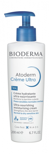 Bioderma Atoderm Cr&egrave;me&nbsp;Увлажняющий крем для очень сухой, сухой, чувствительной и нормальной кожи | 200 мл
