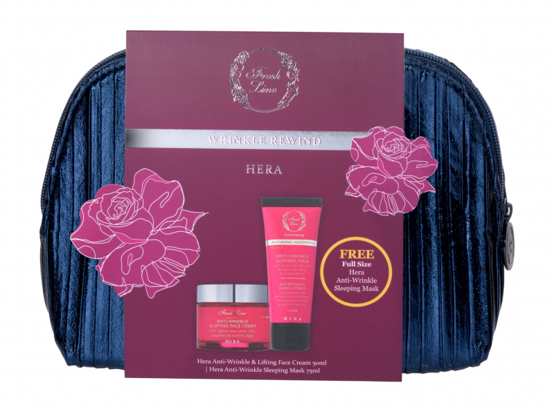 Fresh Line Wrinkle Rewind Hera Face Set Набор для ухода за кожей лица против морщин