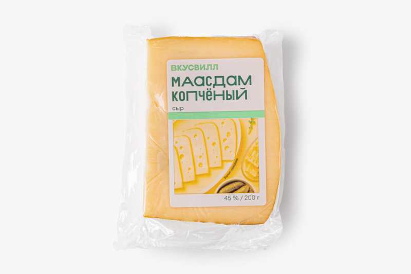 Сыр копченый "Маасдам", 200 г